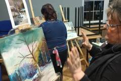 Warsztaty malarskie  w Nawczu "Zima słowem malowana" 22-23.02.2023